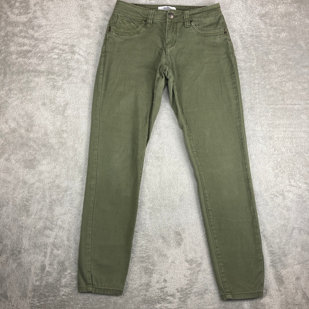 Royalty for Me Womens Olive Green Skinny Jeans Size 4